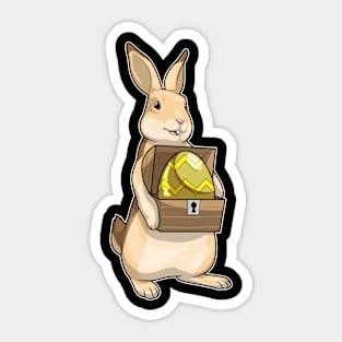 Bunny Easter Easter egg Treasure chest Sticker